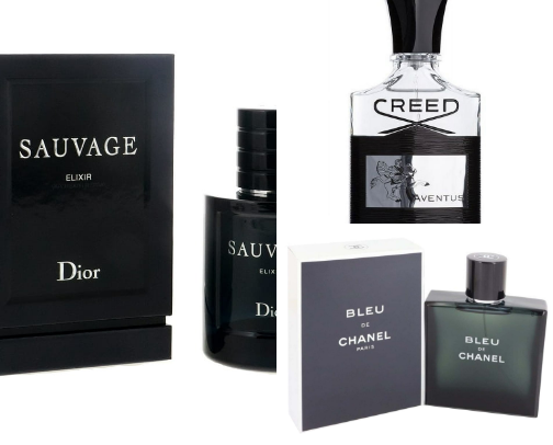 Men's Perfume cover photo collage