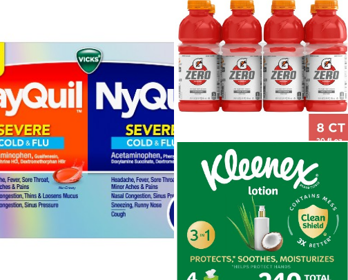 Best products to fight the flu or cold (Adult edition) cover photo collage