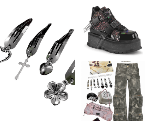acubi grunge outfits 2 🪱 cover photo collage