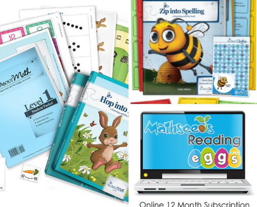 1st Grade Homeschool Curriculum cover photo collage