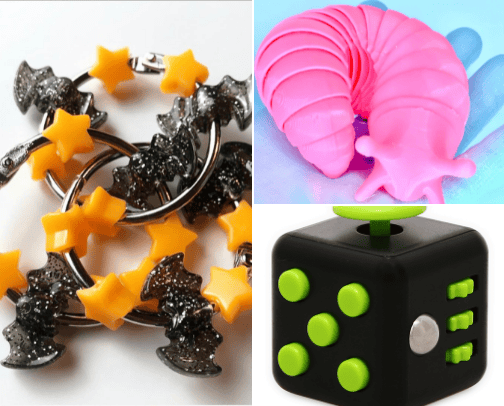 fidget toys cover photo collage