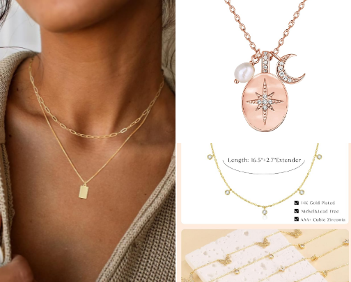 Trendy Jewelries from Amazon cover photo collage