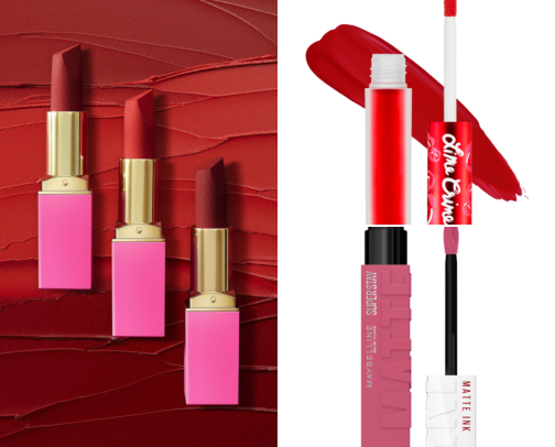 Dark Red Lipstick Picks cover photo collage