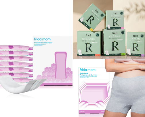 Products I loved postpartum cover photo collage