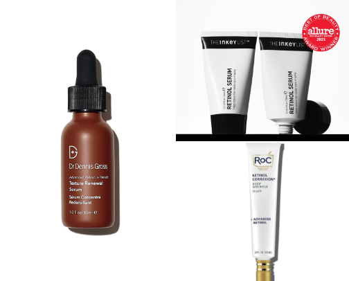 The Best Retinols for Beginners cover photo collage