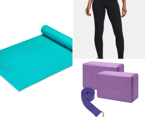 Yoga must haves! cover photo collage