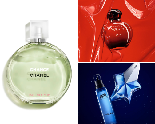 Sexy perfumes for women 🌺 cover photo collage