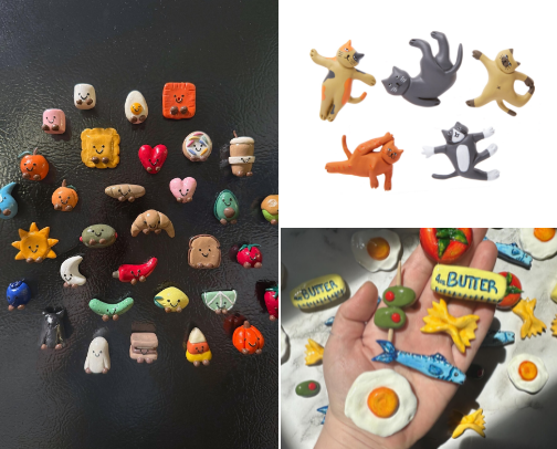 Cute & Fun Fridge Magnets | Eclectic Home Decor Ideas cover photo collage