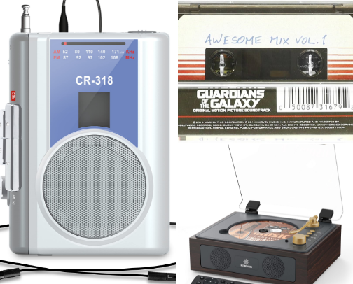 Nostalgic items for fun cover photo collage