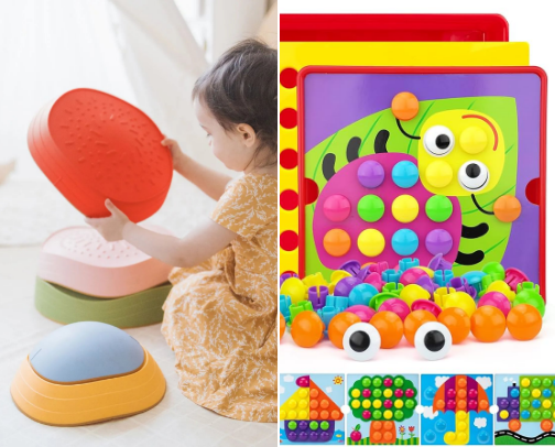 My favorite toys as a pediatric occupational therapist cover photo collage