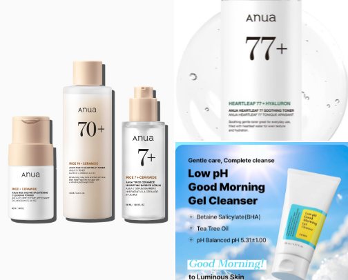 Say Goodbye to Shine: Top Korean Skincare for Oily Skin💅 cover photo collage