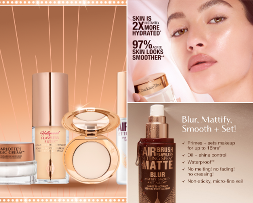 Charlotte Tilbury Must Haves cover photo collage