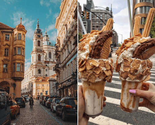 Travel cover photo collage