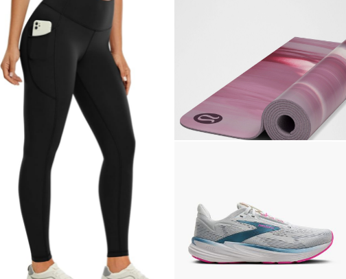 My favorite work out items cover photo collage