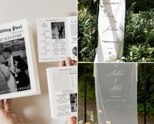 DIY Wedding inspo cover photo collage