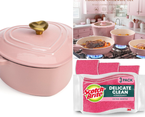Just a girl🎀Pink Kitchen! cover photo collage