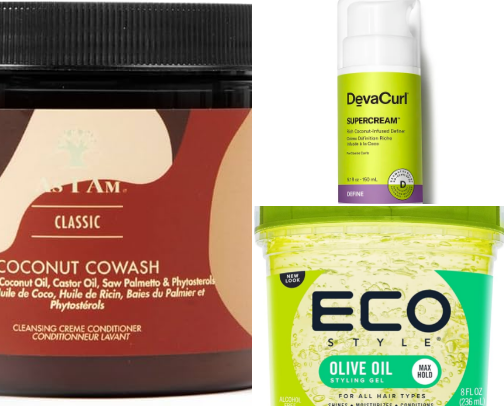 Frizz Control Routine for Curly or Wavy Hair cover photo collage