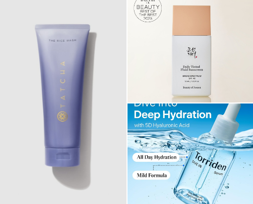 My dream skincare routine, for sensitive or oily skin types! cover photo collage
