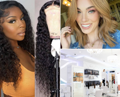 Hair and product cover photo collage