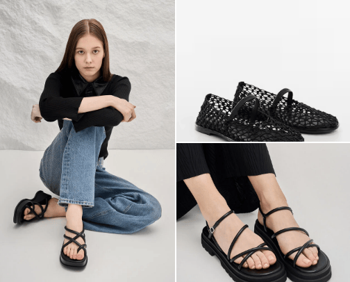 Trendy Summer Sandals/Flats cover photo collage
