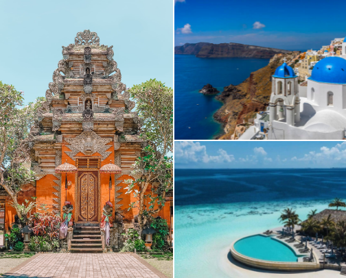 Most Beautiful Places to Stay Around the World cover photo collage