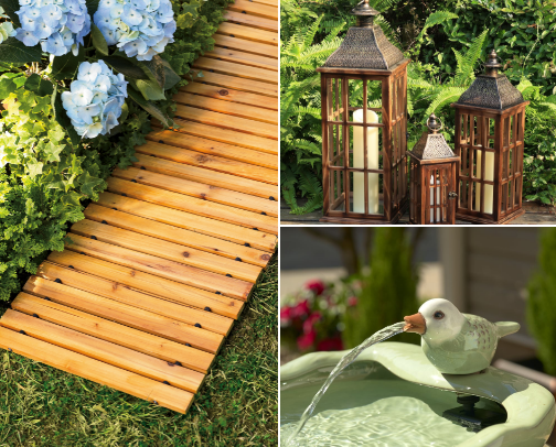 Lawn & Garden Decor for a Dream Backyard Oasis cover photo collage