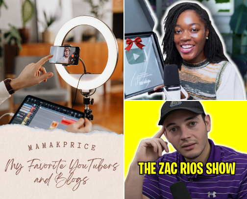 My Favorite YouTubers and Blogs cover photo collage