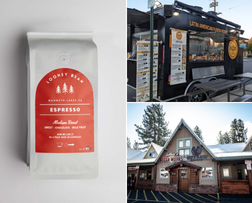 Mammoth Lakes, CA Eats. cover photo collage