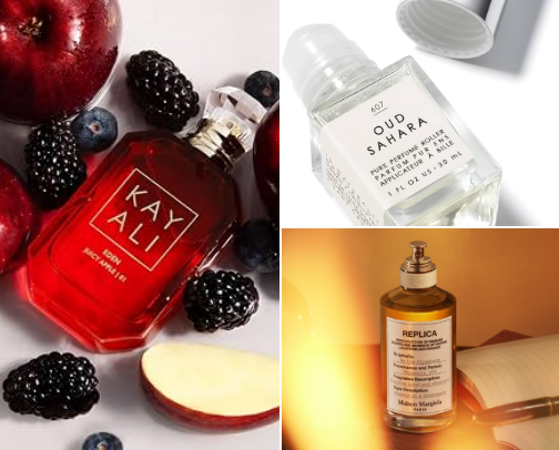 My favorite perfume recs cover photo collage