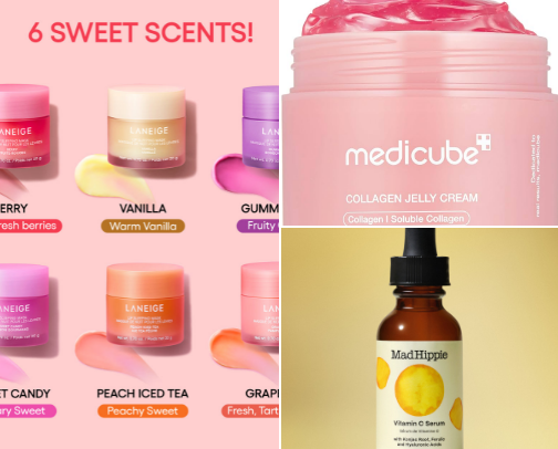 Beauty/skincare recs cover photo collage
