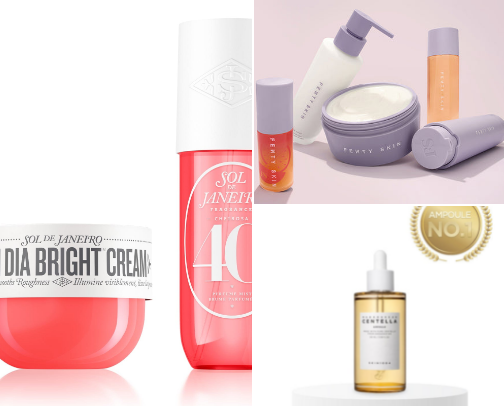 Skin care cover photo collage