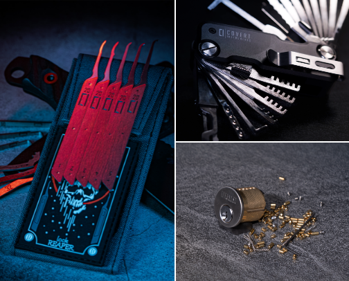 Lockpicking Essentials for Apprentice Locksmiths and Hobbyists cover photo collage