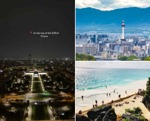 Wander With Meaning: Places That Stay With You cover photo collage