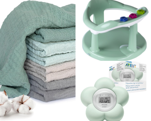 ACCESSOIRES DE BAIN - bébé 👶 cover photo collage