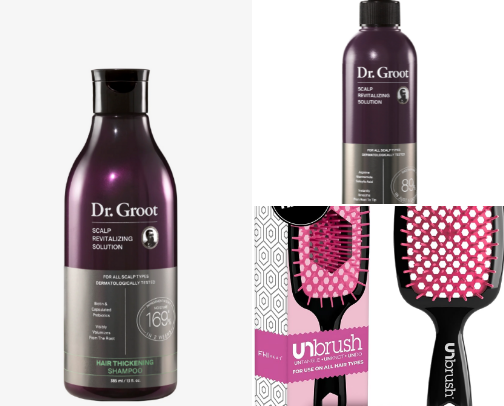 Hair products cover photo collage