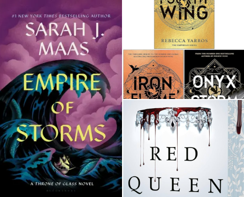 Popular Romantasy Books To Get You Out Of A Reading Slump cover photo collage