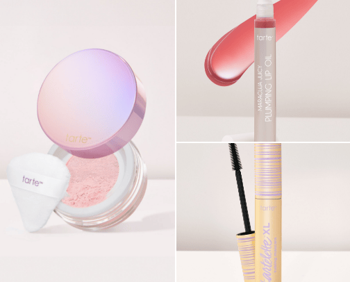 Tarte Cosmetics cover photo collage