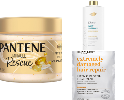 Hair care products 🩶 cover photo collage