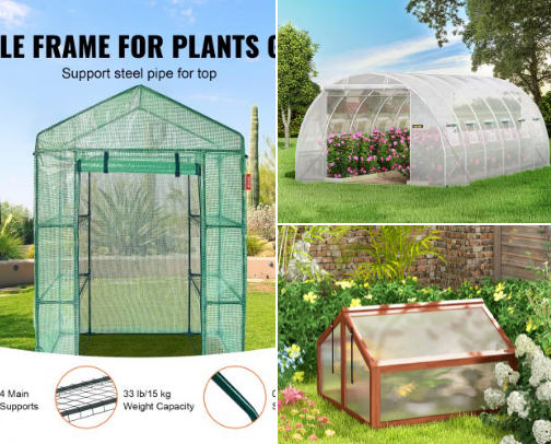 Greenhouse cover photo collage
