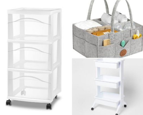 Organizing hacks and products that saved my sanity as a new mom cover photo collage