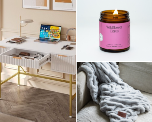 Cozy Desk & Office Favorites cover photo collage