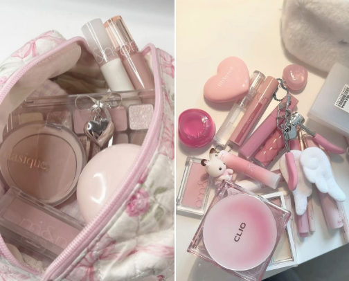 trendy k-beauty makeup products that all the girlies are wearing ₊˚⊹ ᰔ cover photo collage