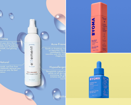 Everyday skincare favorites cover photo collage