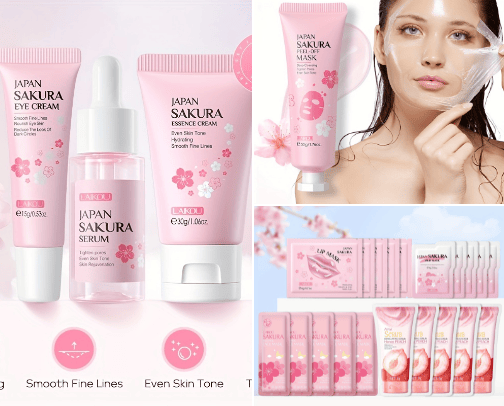 Highly recommended skincare cover photo collage
