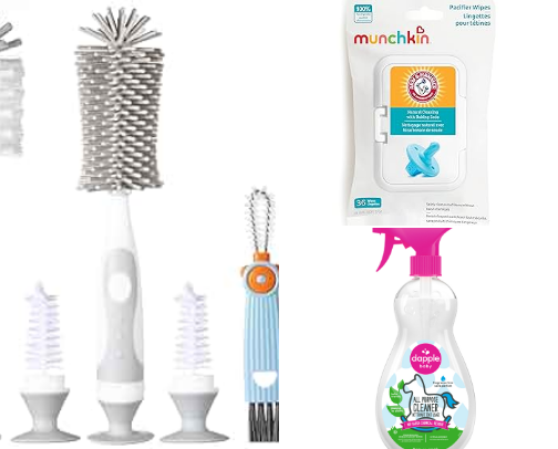 “Clean Enough”: realistic cleaning tips from a mama with a newborn and toddler. cover photo collage