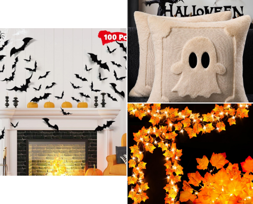 Affordable Halloween Decor cover photo collage