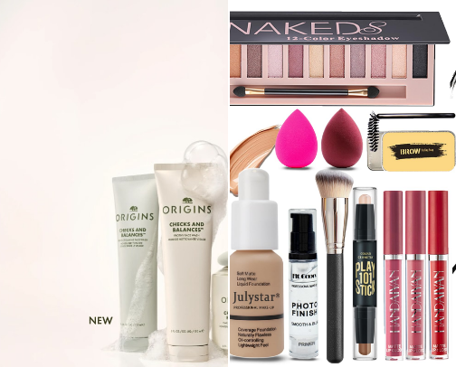skin care cover photo collage