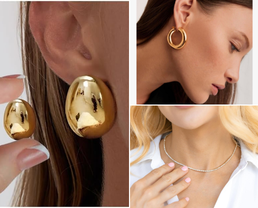 Clean/Aesthetic Look Jewelry cover photo collage