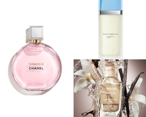 Soft Feminine Perfumes cover photo collage