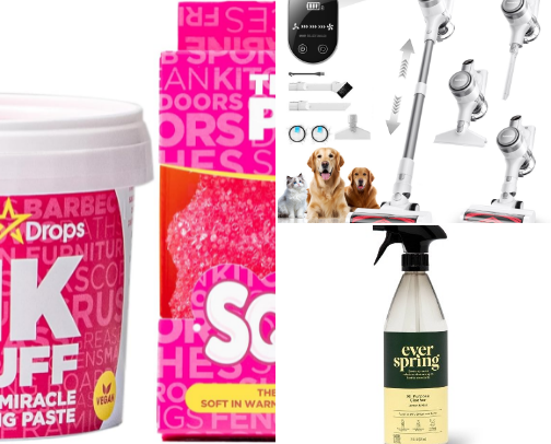 Cleaning Products that work so well I buy them over and over cover photo collage